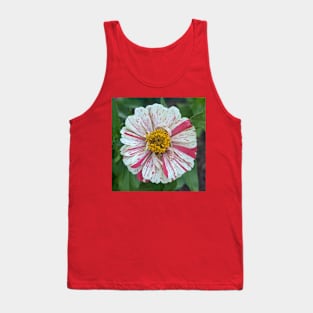 Pink, White, and Yellow Splatter Flower Photographic Image Tank Top